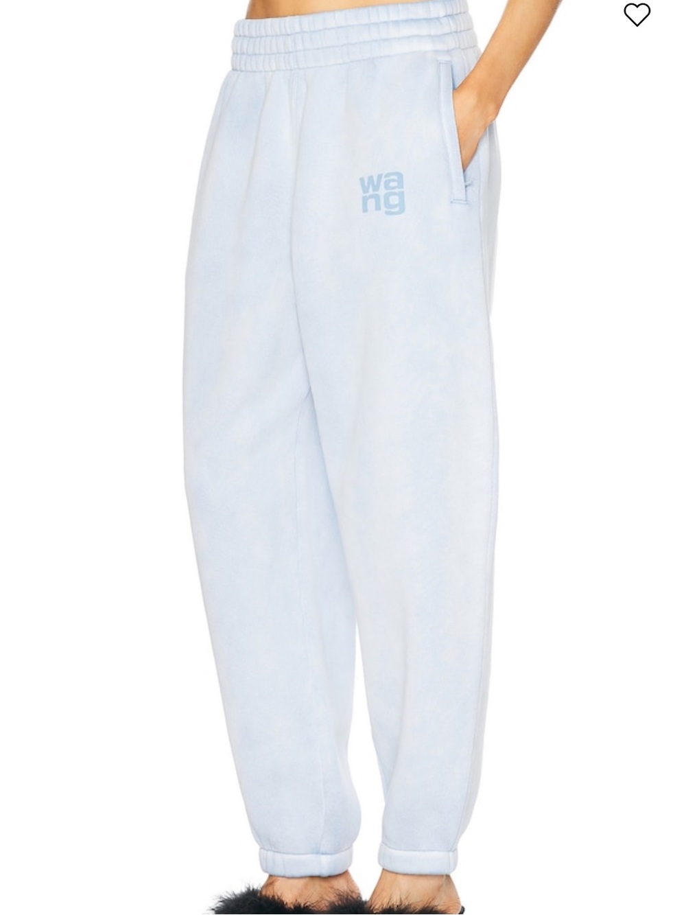 Alexander Wang Light Gray Logo Sweatpants